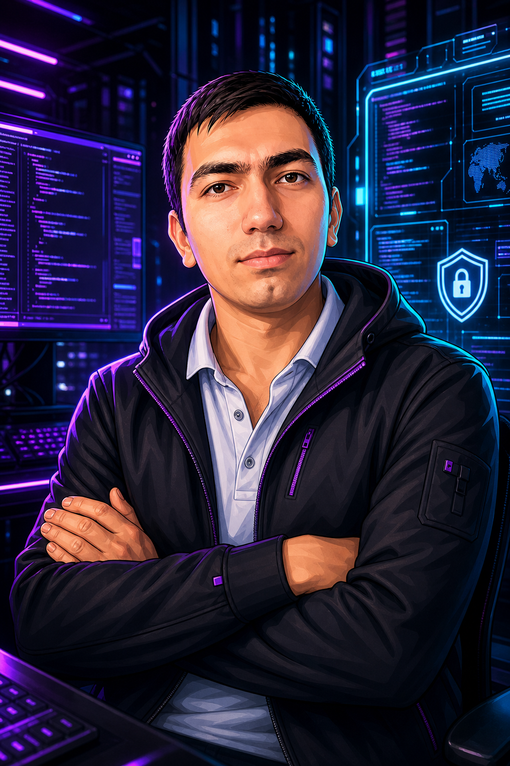 HackPro cartoon portrait